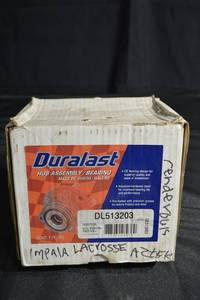 lot 190 image: Duralast DL513203 Front Wheel Hub Assembly - 5-Lug Bearing, OE Replacement