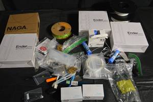 lot 202 image: Ender Series 3D Printing Filaments Lot - CR-Touch Auto Leveling Kit & NAGA Filament