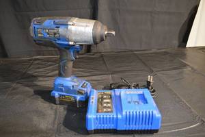 lot 261 image: Kobalt 24V Max Brushless Impact Wrench - 4.0Ah Extended-Run Battery & Charger