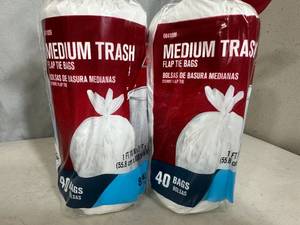 lot 116 image: 80 New 8 Gallon Trash Bags