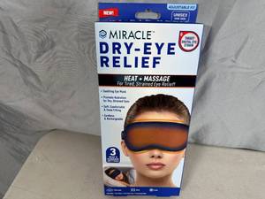 lot 141 image: New Miracle Dry-Eye Relief Heated  Massage Mask