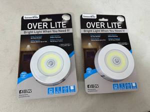 lot 187 image: 2 New Over Lite Motion Activated Wall  Ceiling Lights
