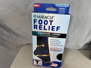 lot 228 image: New Miracle Foot Relief Compression and Support Brace