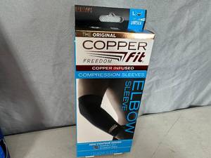 lot 234 image: New Copper Fit Compression Elbow Sleeve - Large