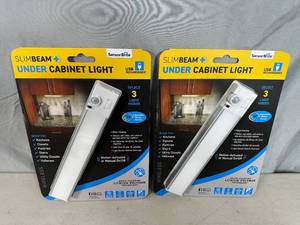 lot 258 image: 2 New Slim Beam Under Cabinet Rechargeable Lights