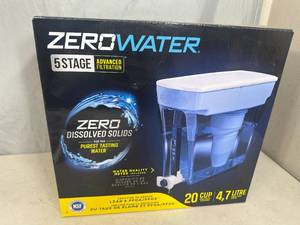 lot 16 image: New Zerowater 20 Cup 5 Stage Filter Water Dispenser with Quality Meter