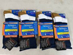 lot 27 image: 4 New Pair Dr Scholls Athletes Foot Socks