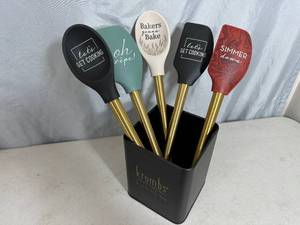 lot 48 image: New Silicone Cooking Tools with Cute Sayings on Them