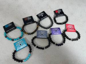 lot 63 image: 8 New Lava, Magnetic Bracelets