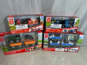 lot 93 image: New Hape Toys, Trains, Firetruck, Police, Etc