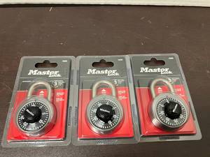 lot 107 image: MasterLock Combination Locks