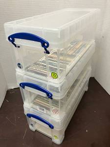 lot 106 image: 6.5L Plastic Storage Boxes