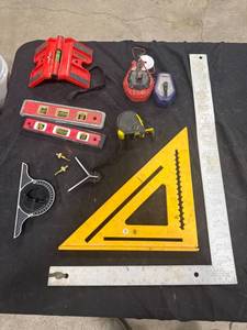 lot 1502 image: Assorted Measurement & Leveling Tools