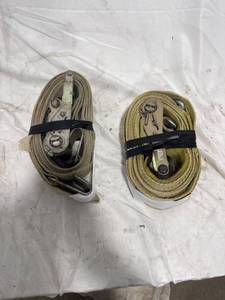 lot 1513 image: Two Tan 3 Ratchet Straps