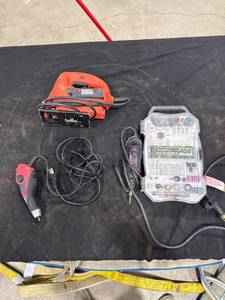 lot 1518 image: Power Tool Lot Jigsaw, Rotary, Engraver