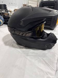 lot 1532 image: HJC Off-Road Helmet with Goggles