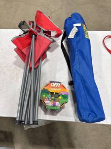 lot 1563 image: Outdoor Chairs & Citronella Candle Lot