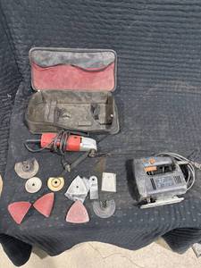 lot 1589 image: Multi-Tool, Jigsaw & Accessories