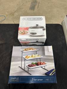 lot 1594 image: Rice Cooker & 3-Tier Server