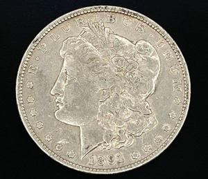 1891 Morgan Silver Dollar