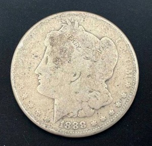 lot 17 image: 1888-O Morgan Silver Dollar