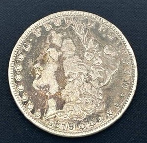lot 18 image: 1879 Morgan Silver Dollar