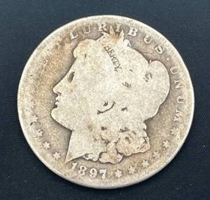 lot 19 image: 1897-O Morgan Silver Dollar