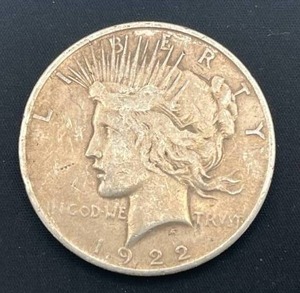 lot 24 image: 1922 Peace Dollar