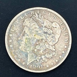 lot 28 image: 1891-O Morgan Silver Dollar