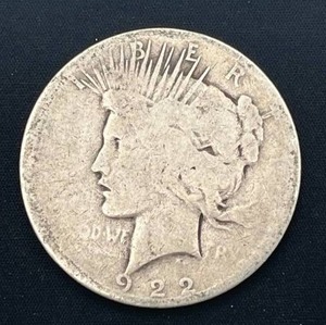 lot 41 image: 1922-D Peace Dollar