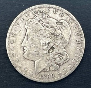 lot 46 image: 1890-O Morgan Silver Dollar