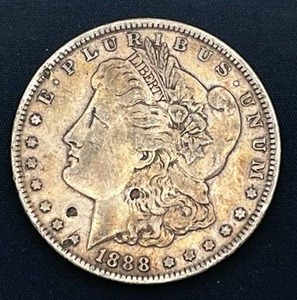 lot 62 image: 1888 Morgan Silver Dollar