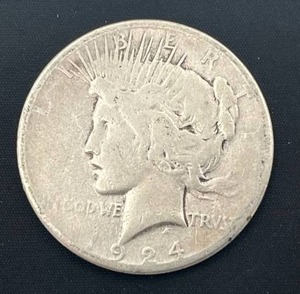 lot 73 image: 1924-S Peace Dollar