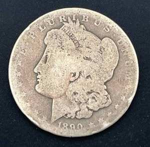 lot 85 image: 1890-O Morgan Silver Dollar