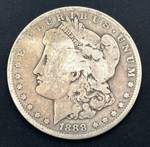 lot 97 image: 1888-O Morgan Silver Dollar
