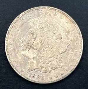 lot 100 image: 1888 Morgan Silver Dollar