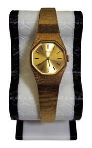 lot 59 image: Seiko  Ladies Octagonal Gold-tone Dress Wristwatch from 1970s