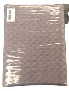 lot 42 image: New Grey Duvet and Pillow Shams, 104 x 90, still in packaging.