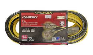 lot 78 image: Husky   25 ft. 143 Yellow Medium Duty Lighted Extension Cord