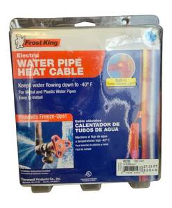lot 85 image: Frost King  30 ft. Automatic Electric Heat Cable Kit Accessory