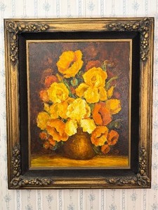 lot 44 image: Very Nice Large Vintage Oil on Canvas Still Life Painting by Miller Smith