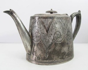 lot 74 image: Very Nice Antique Silverplated Teapot