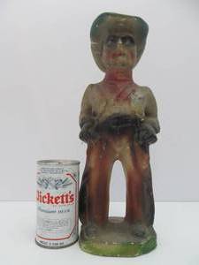 lot 103 image: Large Vintage 14.5 Chalkware 1930s-40s LONE RANGER Carnival Prize Statue