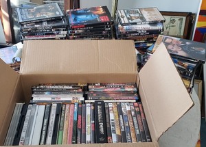 lot 185 image: LARGE Lot of DVDs - Approx 200