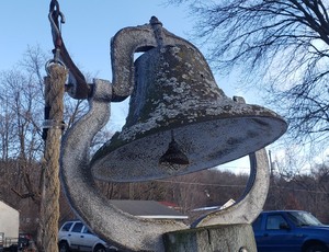 lot 188 image: Original Antique Iron School or Church Bell