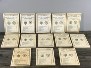 lot 222 image: Lot of 13 - 1936-1937 U.S. Naval Institute Proceedings Soft Copy Books
