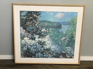 lot 251 image: Framed Art Picture - Cove by William Chadwick Hamburg