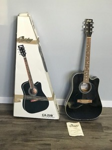 lot 260 image: CA-20B Copley Acoustic Guitar with Original Box & Manual