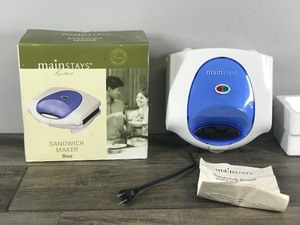lot 339 image: Mainstays Home Sandwich Maker in Box - Looks like its never been used