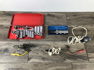 lot 198 image: Impact Driver with Case No. 3800 - Socket Set with Case - Wen Electric Engraver - Circuit Tester - Soldering Iron & More